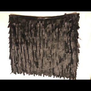 Leather inspired mini skirt !